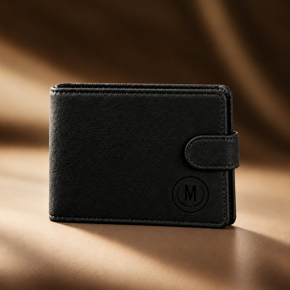 Premium Leather M Series Button Wallet