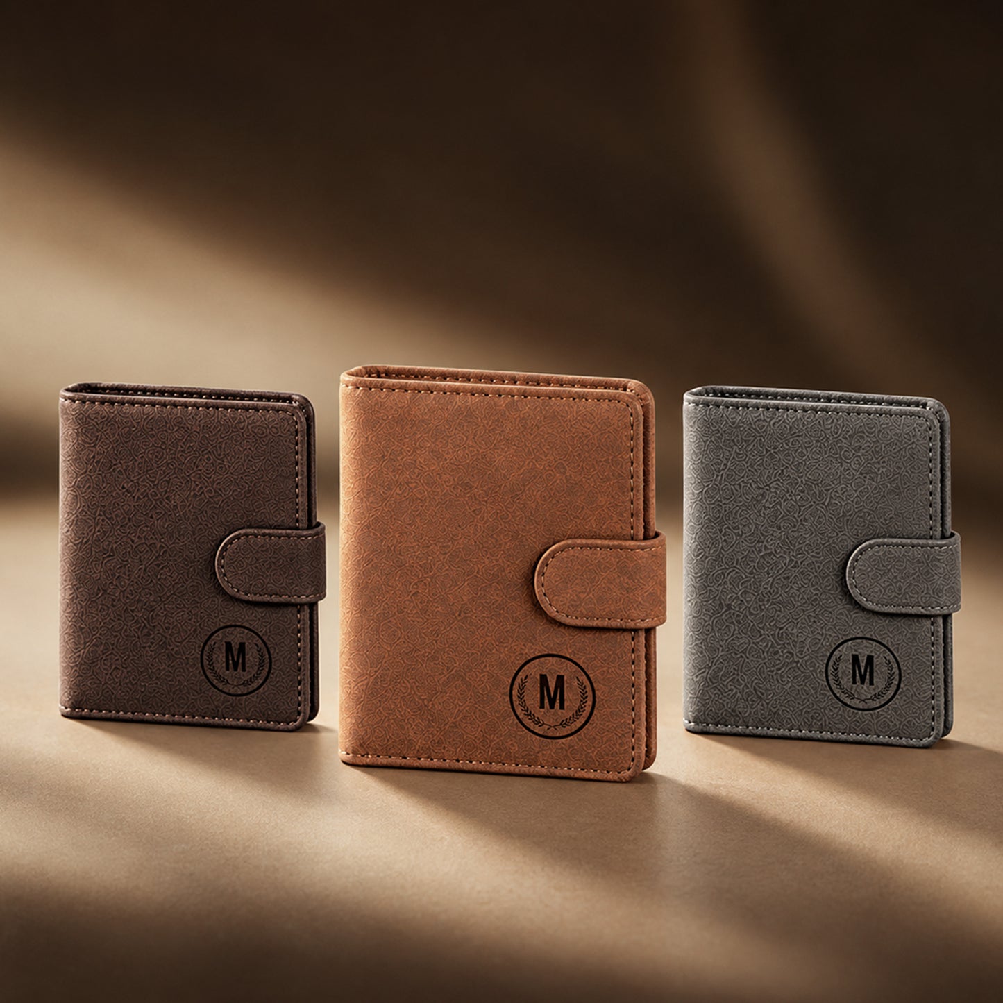 Premium Leather M Series Button Wallet