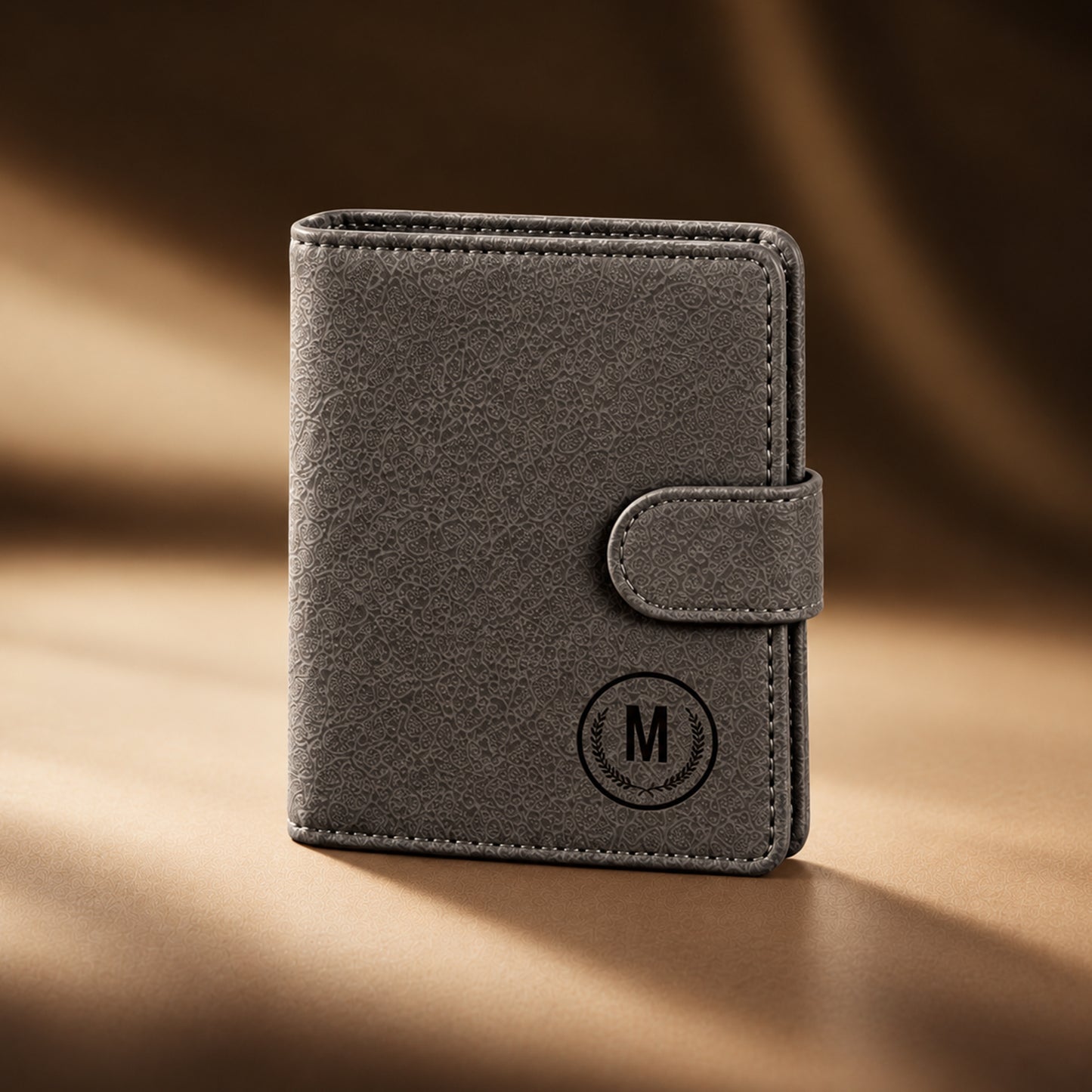 Premium Leather M Series Button Wallet