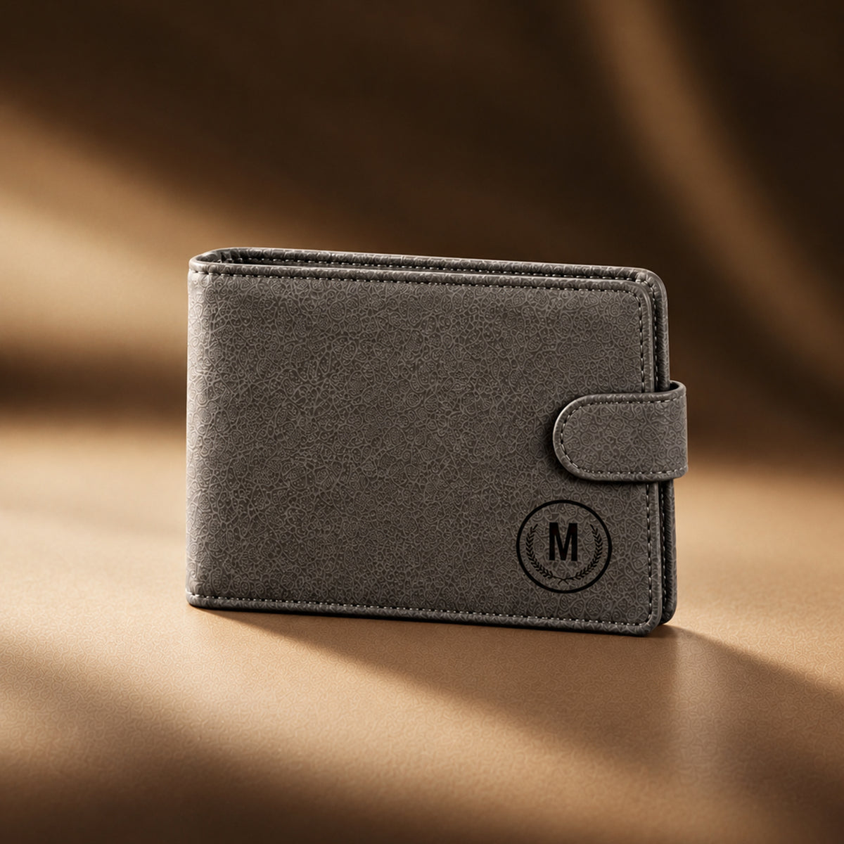 Premium Leather M Series Button Wallet